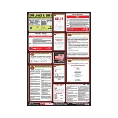Accuform OSHA SAFETY POSTER COMBO STATE, PPG300WY PPG300WY